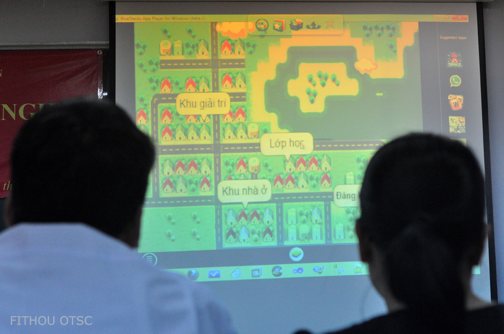 Bản đồ demo trong game Virtual life in university